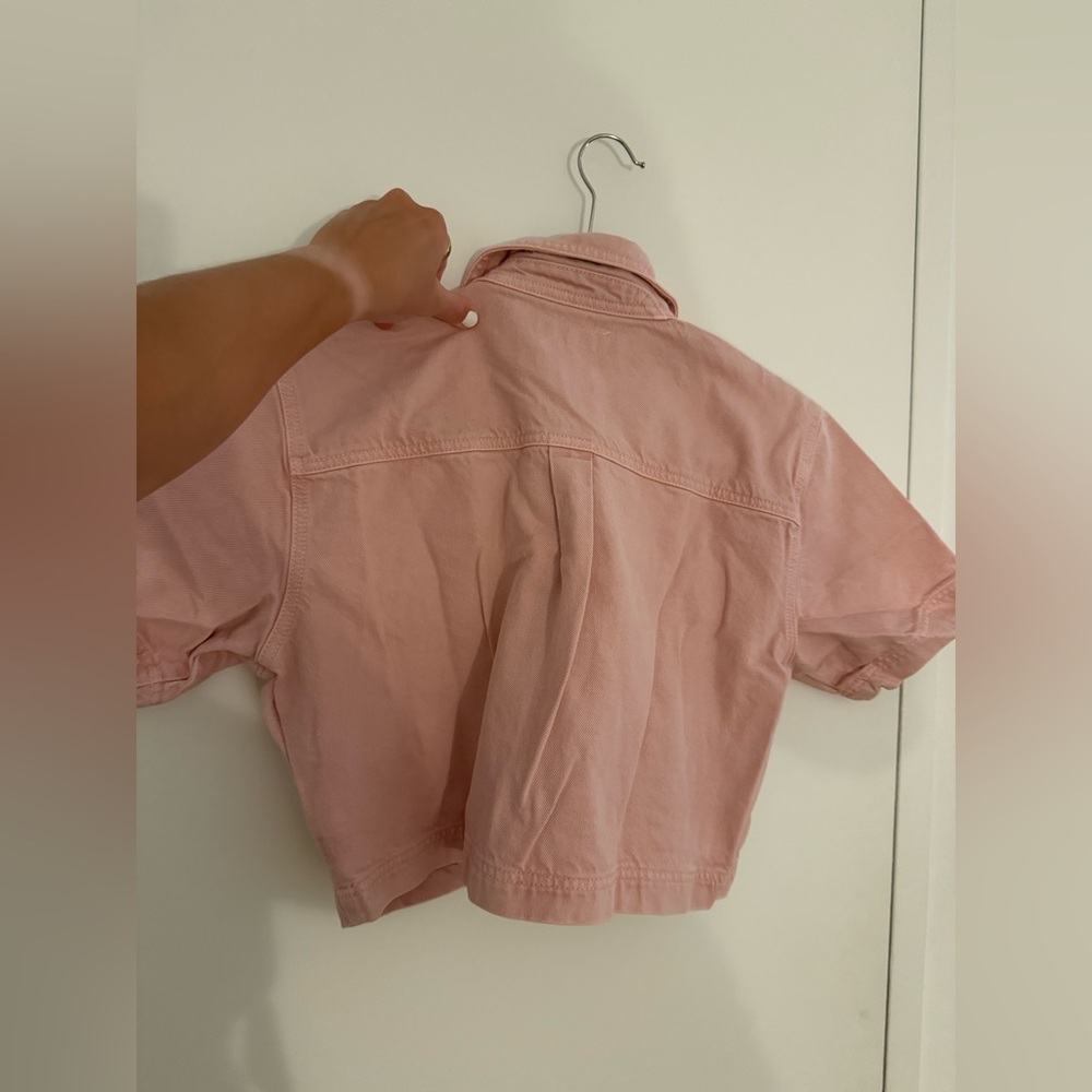 Zara Pink Denim Top - Picture 7 of 7